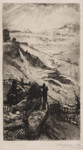 Paris yakınlarındaki Amerikan kariyerleri by Auguste Louis Lepère
