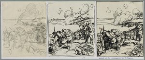 Marne manevrasının başlangıcı by Auguste Louis Lepère