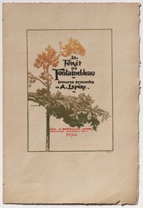 Fontainebleau Ormanı: "Fontainebleau Ormanı" reklamı by Auguste Louis Lepère