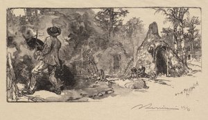 Fontainebleau Ormanı: Kömürcüler by Auguste Louis Lepère