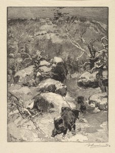 Fontainebleau Ormanı: Cuvier-Châtillon Uçurumu Fontainebleau Ormanı: Roche Cuvier-Châtillon, 18 by Auguste Louis Lepère