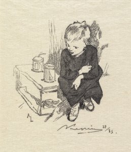 Fontainebleau Ormanı: Kurtlu çocuk Fontainebleau Ormanı: Kurtlu çocuk, 1890. by Auguste Louis Lepère