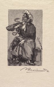 Fontainebleau Ormanı: Yılan Tüccarı by Auguste Louis Lepère