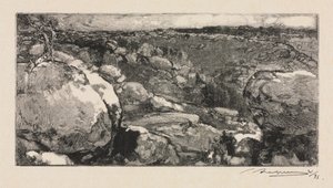 Fontainebleau Ormanı: Long-Rocher Sirki by Auguste Louis Lepère