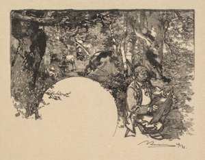 Fontainebleau Ormanı: Ressamlar by Auguste Louis Lepère
