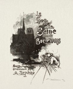 Frontispiece: Seine ve Bulvarlar Boyunca by Auguste Louis Lepère
