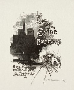 Frontispiece: Seine ve Bulvarlar boyunca. by Auguste Louis Lepère