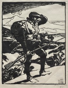Savaşın Tarihi: Alp Chasseur. by Auguste Louis Lepère