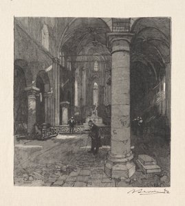 Kilisenin içi by Auguste Louis Lepère