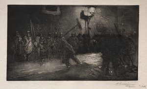 Gece Süpürücülerinin Çağrısı by Auguste Louis Lepère