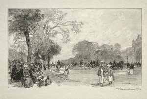 Avenue des Champs-Elysees by Auguste Louis Lepère
