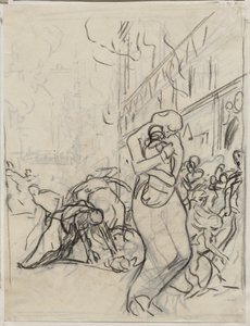 Louvain Ateşi by Auguste Louis Lepère