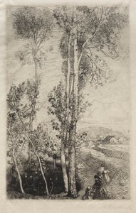 La Petite Mare, 1908. by Auguste Louis Lepère
