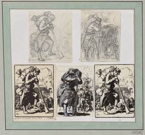 Charleroi'den Sonra Geri Çekilme... by Auguste Louis Lepère