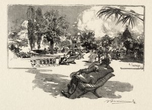 Liberal Sanatların Terası by Auguste Louis Lepère