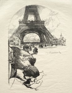 Eyfel Kulesi. by Auguste Louis Lepère