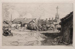 Calvary, St. Jean-de-Mont by Auguste Louis Lepère