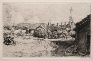 Calvary, St. Jean-de-Mont, 1909. by Auguste Louis Lepère