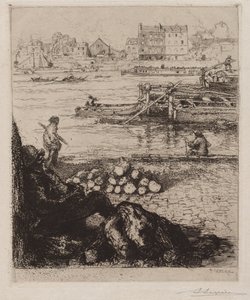 Longshoreman: Quai de la Gare by Auguste Louis Lepère