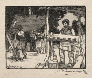 Çıta Yapıcı, 1889. by Auguste Louis Lepère