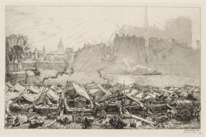 Büyük Elma Pazarı, 1917. by Auguste Louis Lepère