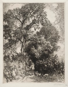 Sürünün Dönüşü, Crèvecoeur, 1913. by Auguste Louis Lepère