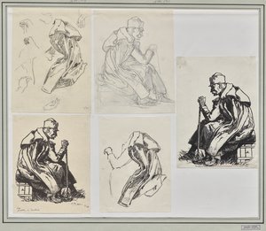 Sırbistan Kralı Peter by Auguste Louis Lepère