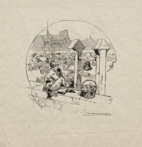 Elma Pazarı, No. 2. by Auguste Louis Lepère