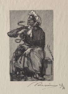 Yılan Tüccarı, 1889. by Auguste Louis Lepère