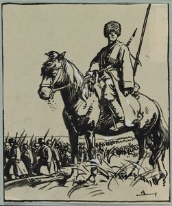 Kazak subayı, 1914.