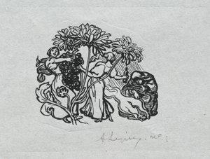 Paris Almanak, 1897: Kuyruk parçası, Sonbahar, 1897. by Auguste Louis Lepère