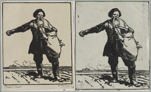 Rus köylüsü by Auguste Louis Lepère