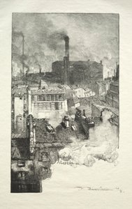 Gobelins bölgesi by Auguste Louis Lepère