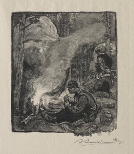 Oduncuların Yemeği by Auguste Louis Lepère