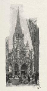 Resimli Rouen: Aziz Maclon Kilisesi, 1896. by Auguste Louis Lepère