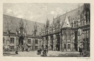 Resimli Rouen: Adalet Sarayı by Auguste Louis Lepère