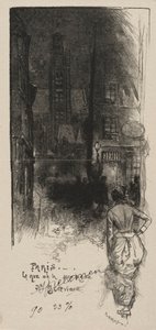 Rue de la Montagne, St. Genevieve by Auguste Louis Lepère