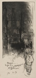 Rue de la Montagne, St. Genevieve. by Auguste Louis Lepère