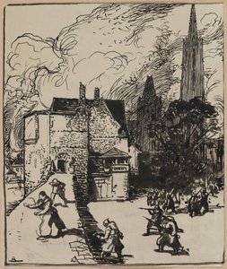 Maubeuge Kuşatması, 1914. by Auguste Louis Lepère