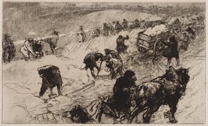 Kartopu Savaşı: Çiçek Rıhtımı by Auguste Louis Lepère