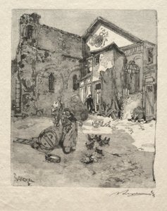 Yoksul Aziz Julian: Portal by Auguste Louis Lepère
