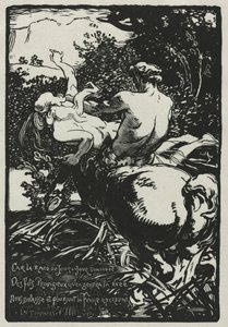 Sentor, 1896. by Auguste Louis Lepère