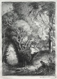 Haziran ayında Ravine by Auguste Louis Lepère
