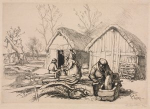 Oduncunun Evi (Vendée) by Auguste Louis Lepère
