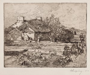 Eski Bourrine, Marais Evi, Vendée by Auguste Louis Lepère