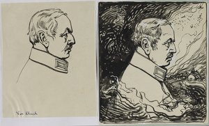 Kluck tarafından, 1914. by Auguste Louis Lepère