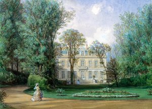 Hotel Rainbeaux, Avenue des Champs Elysees ve 57 Rue de Ponthieu, Paris, 1868 (kağıt üzerinde wc) by Auguste Paul Charles Anastasi