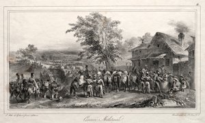 1831 albümü: Askeri konvoy, 1831. by Auguste Raffet