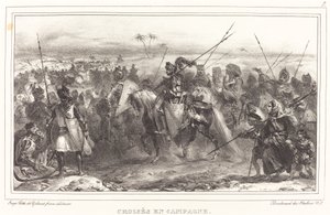 Kırsaldaki Haçlılar by Auguste Raffet