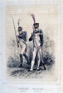 Fusilier Grenadier ve Fusilier Chasseurs, 1859.
